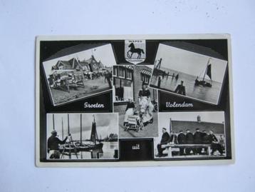 Ansichtkaarten Nederland, TC 10-18 Groeten uit Volendam 1952 beschikbaar voor biedingen