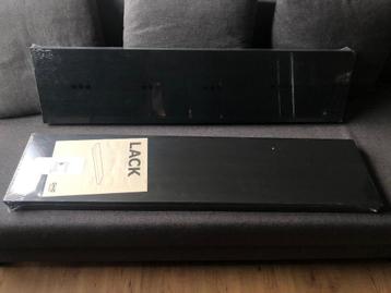 2 zwarte ongebruikte Wandplanken Ikea Lack