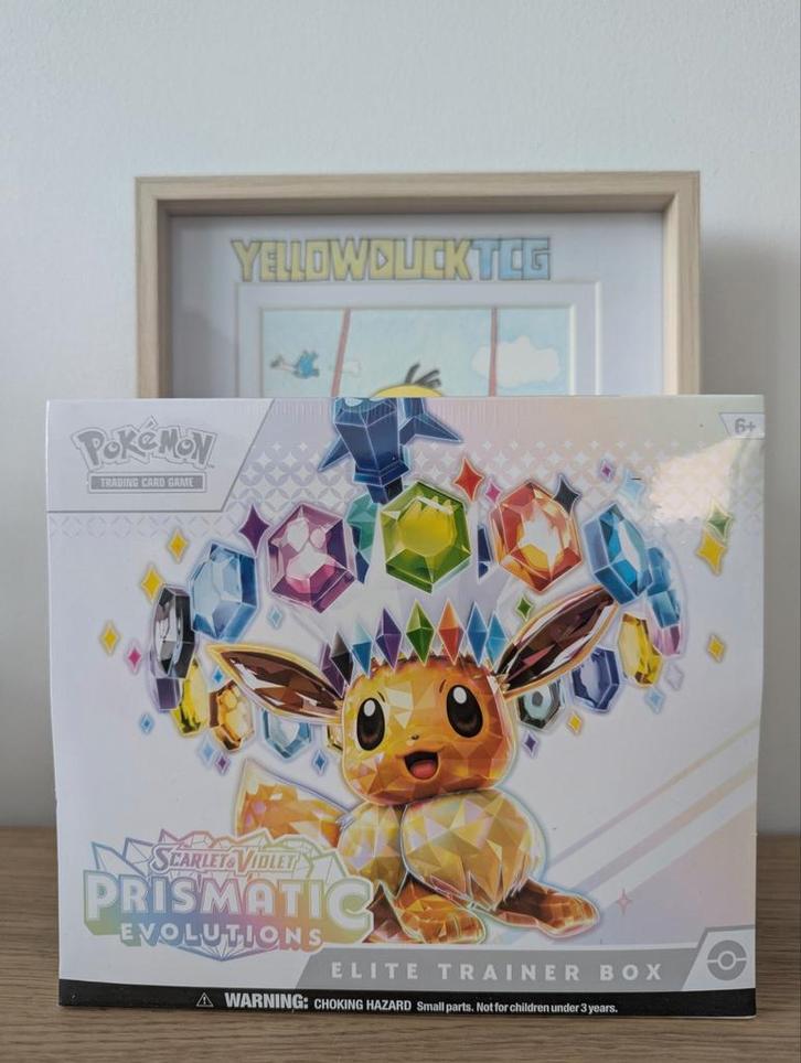 🟡 POKEMON PRISMATIC EVOLUTIONS ELITE TRAINER BOX, Hobby en Vrije tijd, Verzamelkaartspellen | Pokémon, Nieuw, Boosterbox, Foil