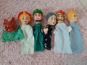 Poppenkastpoppen - 6 stuks beschikbaar voor biedingen