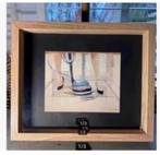 Blank houten lijst foto repro Steven Scheffer 23 x 19 cm, Ophalen of Verzenden