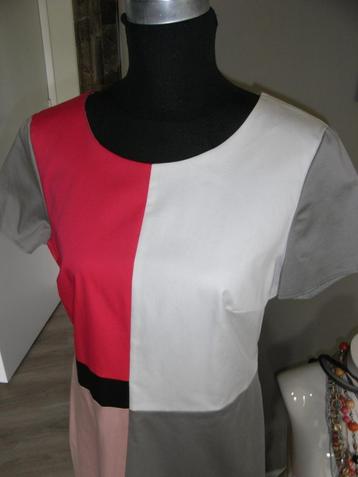 TAIFUN zomer-jurk wit/roze/grijs/zwart mt 38/40, NIEUW! beschikbaar voor biedingen