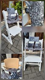 Stokke Meegroeistoel met Zitverkleiner & Kussen, Ophalen of Verzenden, Zo goed als nieuw, Meegroeistoel, Stoelverkleiner