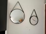 Set spiegel en klok, Ophalen, Minder dan 50 cm, Gebruikt, Rond