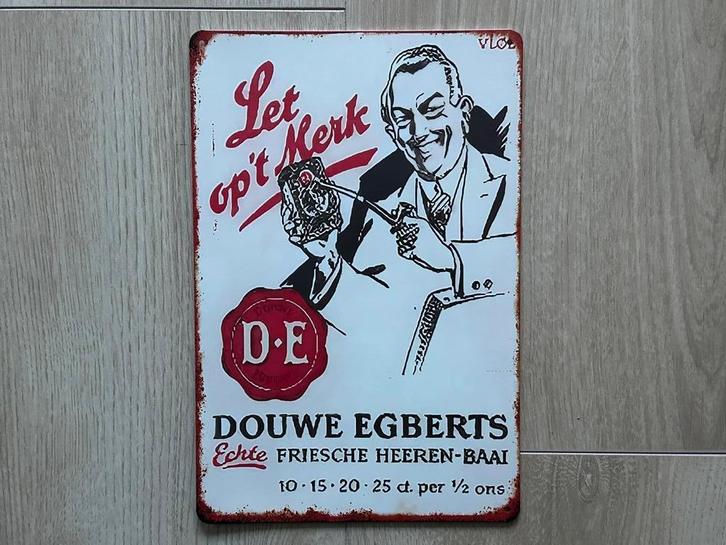 Reclamebord Douwe Egberts Heerenbaai 20x30, Verzamelen, Merken en Reclamevoorwerpen, Zo goed als nieuw, Reclamebord, Ophalen of Verzenden