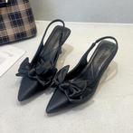 Zwarte pumps met strik hakken schoenen zomer loafers dames, Verzenden, Nieuw, Zwart, Pumps