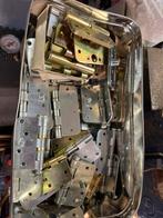 Partij Scharnieren - Diverse Maten en Kleuren, Ophalen of Verzenden, Gebruikt, IJzer, Scharnier