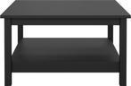 salontafel vierkant bruin/zwart, Ophalen, 100 tot 150 cm, Vierkant, 50 tot 100 cm