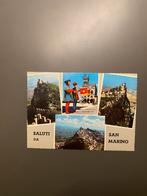 San Marino Kaart met 3 Ongestempelde Postzegels, Verzamelen, Ansichtkaarten | Buitenland, Ophalen of Verzenden, 1960 tot 1980