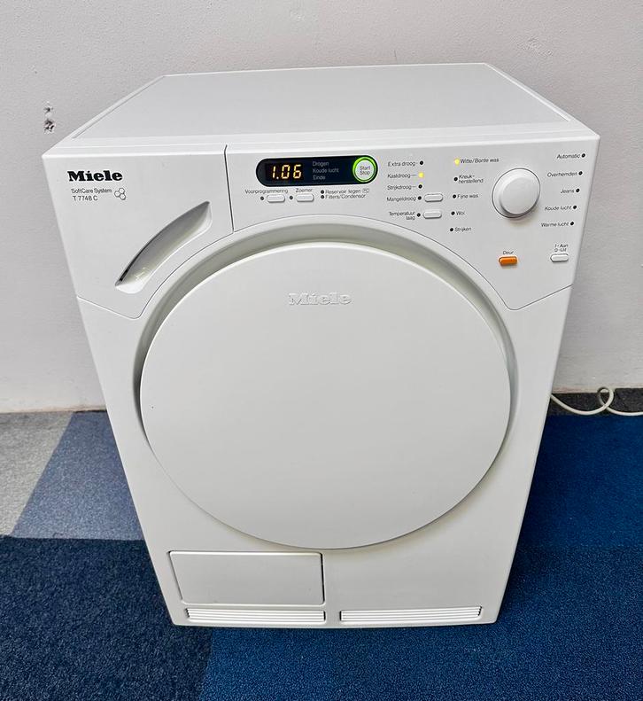 Miele SoftCare System T7748C condens nette staat !, Witgoed en Apparatuur, Wasdrogers, Zo goed als nieuw, Overige typen, 8 tot 10 kg