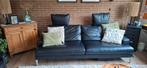 Mooie leren (de sede )bank met 2 verstelbare leren stoelen, Tuin en Terras, Ophalen, Aluminium, Bank