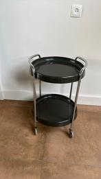 Vintage ronde drankentafel bartafel, Ophalen, Kunststof, 50 tot 100 cm, Rond