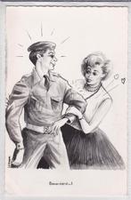 thema kaartje, Verzamelen, Ansichtkaarten | Themakaarten, Verzenden, 1940 tot 1960, Gelopen, Politiek en Historie