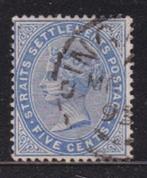 2898 – Straits Settlements michel 37 gestempeld , koningin V, Postzegels en Munten, Postzegels | Azië, Verzenden, Gestempeld, Zuidoost-Azië