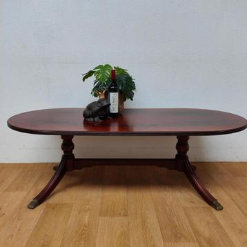 Vintage, landelijke ovale palissander salontafel koffietafel beschikbaar voor biedingen
