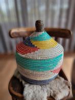 Afrikaanse opbergmand tajine fairtrade handgemaakt Senegal, Huis en Inrichting, Woonaccessoires | Schalen en Manden, Nieuw, Mand