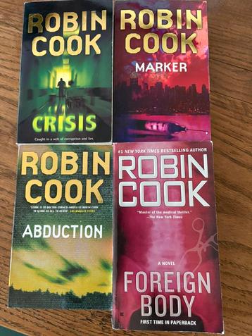 4x Robin Cook thriller English beschikbaar voor biedingen