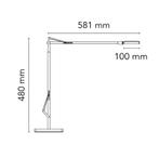 Flos Kelvin Bureaulamp gebruikt Wit, Ophalen of Verzenden, Gebruikt, Metaal, Minder dan 50 cm