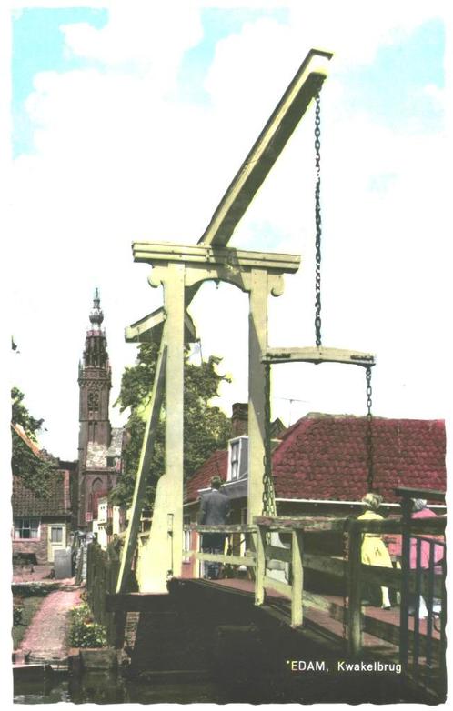 909183	Edam	NH 1964 Kwakelbrug	Nette oude kaart Onbeschreven, Verzamelen, Ansichtkaarten | Nederland, Ongelopen, Noord-Holland