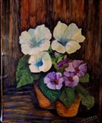 Bloemenstilleven door J. Diekema, Antiek en Kunst, Kunst | Schilderijen | Klassiek, Ophalen of Verzenden