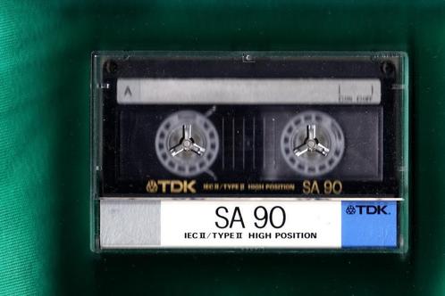 Cassettebandjes TDK SA 90, zgan, Cd's en Dvd's, Cassettebandjes, Zo goed als nieuw, Onbespeeld, 2 t/m 25 bandjes, Ophalen of Verzenden
