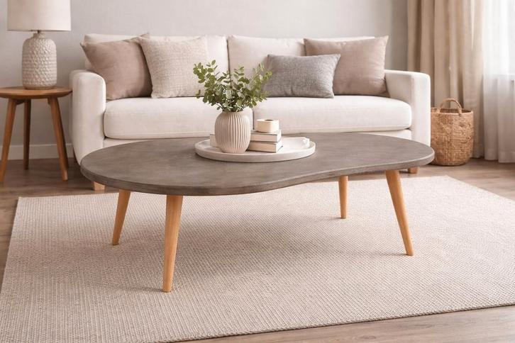 Japandi Salontafel Organisch, Huis en Inrichting, Tafels | Salontafels, Nieuw, Minder dan 50 cm, 100 tot 150 cm, 100 tot 150 cm