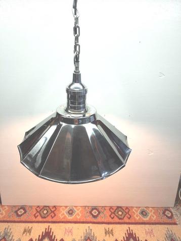 Verchroomde metalen hanglamp, lees de beschrijving beschikbaar voor biedingen
