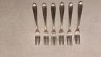 Te koop: 6 vintage vorken Sola parelrand punt filet 90, Ophalen of Verzenden