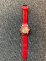 Swatch Irony Watch, Red Rubber Band, Polshorloge, Swatch, Kunststof, Ophalen of Verzenden