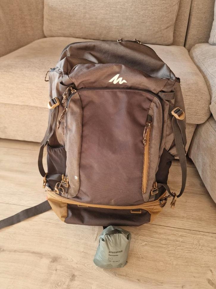 Quechua 50L Rugzak - Ideaal voor Wandelen!, Sport en Fitness, Bergsport en Wandelen, Zo goed als nieuw, Rugzak, Ophalen of Verzenden