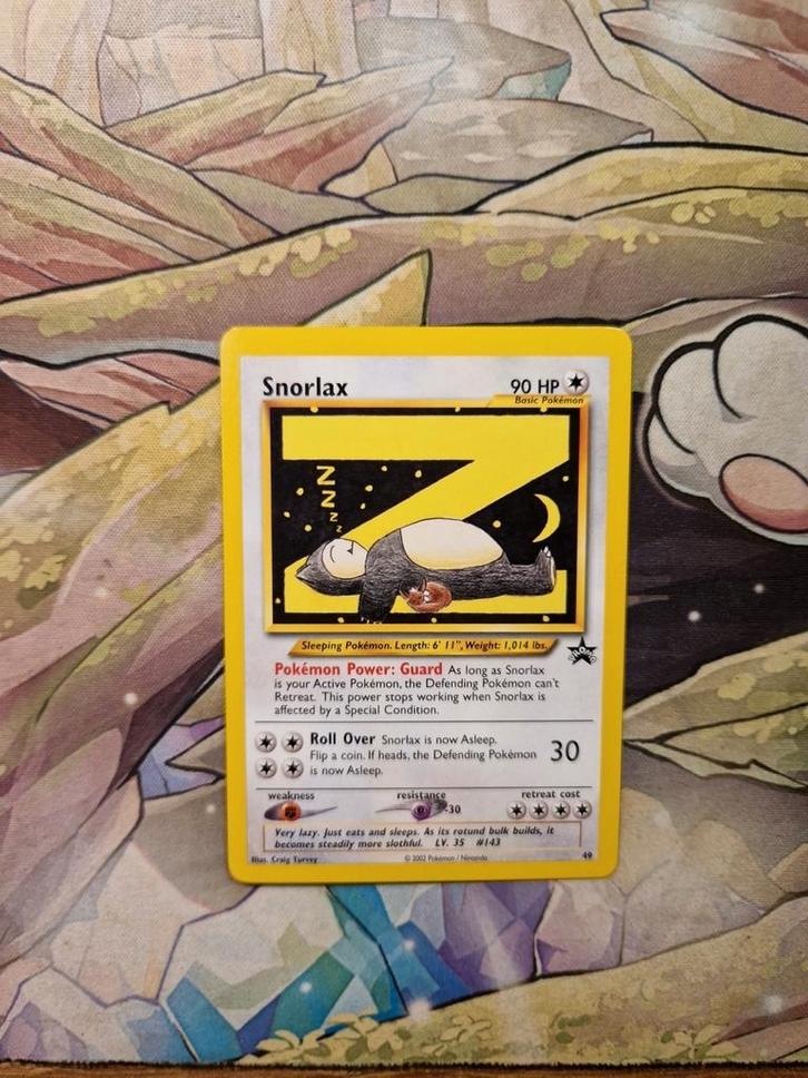 Snorlax Z Black Star Promo 49 Wotc 1999-2000, Hobby en Vrije tijd, Verzamelkaartspellen | Pokémon, Nieuw, Losse kaart, Ophalen of Verzenden