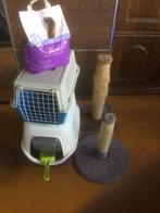 Kitten/Katten uitzet reismand, kattenbak,krabpaal,nieuw grit, Dieren en Toebehoren, Katten-accessoires, Ophalen, Gebruikt