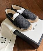 Zwarte Gucci's GG espadrilles, loafers in maat 38., Zwart, Ophalen of Verzenden, Espadrilles of Moccasins, Gucci