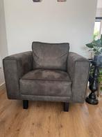 Grijs bruine  fauteuil - erg mooi, Huis en Inrichting, Ophalen, Zo goed als nieuw, Stof, 75 tot 100 cm