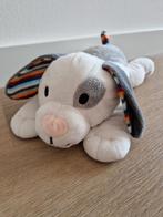 Knuffel Zazu hond Dex zonder hartslag wit grijs K9374, Kinderen en Baby's, Ophalen of Verzenden, Zo goed als nieuw, Hond