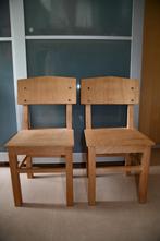 2 blank houten kinderstoeltjes, Ophalen of Verzenden, Zo goed als nieuw, Stoel(en)