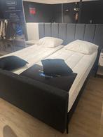 Showroom pullman boxspring 180x200 inclusief matrassen, Ophalen, Zwart, 180 cm, 200 cm