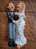Vintage bruidspaar beeld en flessenhouder, Verzamelen, Beelden en Beeldjes, Ophalen of Verzenden, Zo goed als nieuw, Dier
