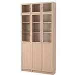 vitrine kast kleur lichte hout kleur, Ophalen, Met deur(en), 100 tot 150 cm, 200 cm of meer