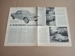 Artikel (uit oud tijdschrift) Borgward Isabella Coupe (1959), Auto's, Gebruikt, Verzenden