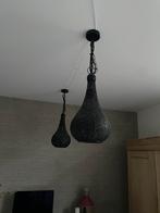 2 hanglampen zwart, marokkaanse stijl, Huis en Inrichting, Lampen | Hanglampen, Gebruikt, Ophalen of Verzenden, Metaal, Minder dan 50 cm