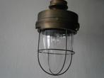 Hanglamp metaal met glazen stolp, Ophalen, Zo goed als nieuw, Glas, Minder dan 50 cm