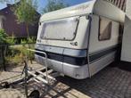 Fendt Caravan 495 met Dorema voortent, luifel en uitbouw, Caravans en Kamperen, Caravans, Kachel, Rondzit, 2 aparte bedden, Particulier