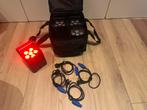 4x DJ Licht battery powered uplights 6x18w + Tas, Muziek en Instrumenten, Licht en Laser, Ophalen, Zo goed als nieuw, Licht, Kleur