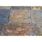 terrastegels Oxide Multicolor Slate 60x60 cm strak gezaagd, Ophalen, Nieuw, Natuursteen, Terrastegels