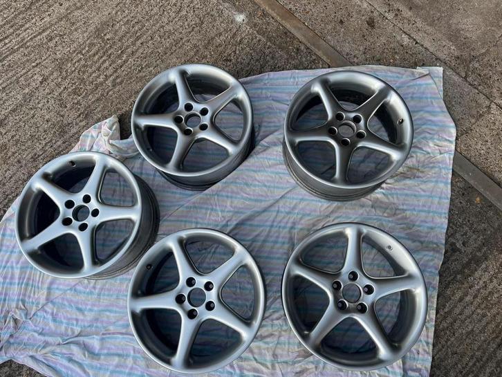Saab 9-3 Viggen 17 inch sportvelgen in zeer mooie staat!, Auto-onderdelen, Banden en Velgen, Velg(en), Zomerbanden, 17 inch, 215 mm