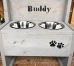 GRATIS naam op steigerhouten hondenvoerbak, Dieren en Toebehoren, Ophalen of Verzenden, Nieuw