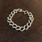 Zilver jasseron armband gemerkt, Sieraden, Tassen en Uiterlijk, Armbanden, Ophalen of Verzenden, Zo goed als nieuw, Zilver
