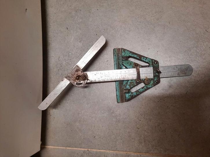 Hoekmeter voor tegelzetter zweihaak vloerenlegger, Doe-het-zelf en Verbouw, Gereedschap | Handgereedschap, Gebruikt, Ophalen of Verzenden