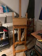 Grote houten schildersezel, Ophalen, Gebruikt, Ezel